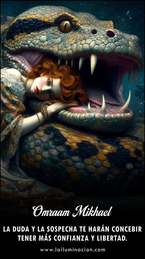 La duda y la sospecha te harán concebir tener más confianza y libertad. Frase de Omraam Mikhael