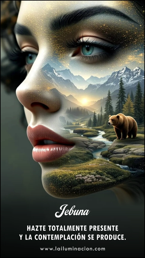 Hazte totalmente presente y la contemplación se produce. Frase de Jebuna