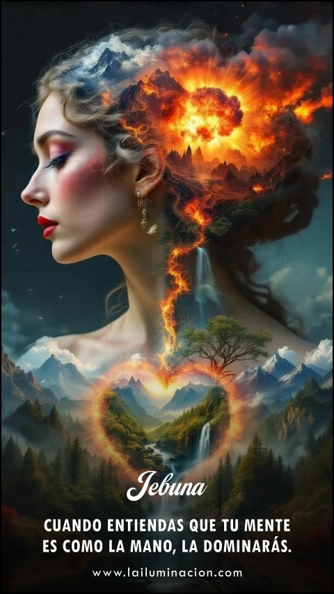 Imagen de la frase: Cuando entiendas que tu mente es como la mano, la dominarás. 