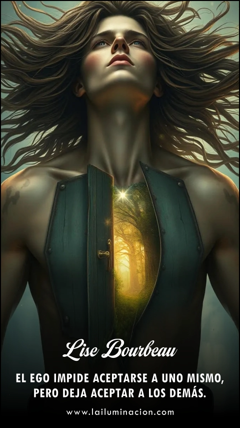 Imagen de la frase: El ego impide aceptarse a uno mismo, pero deja aceptar a los demás.