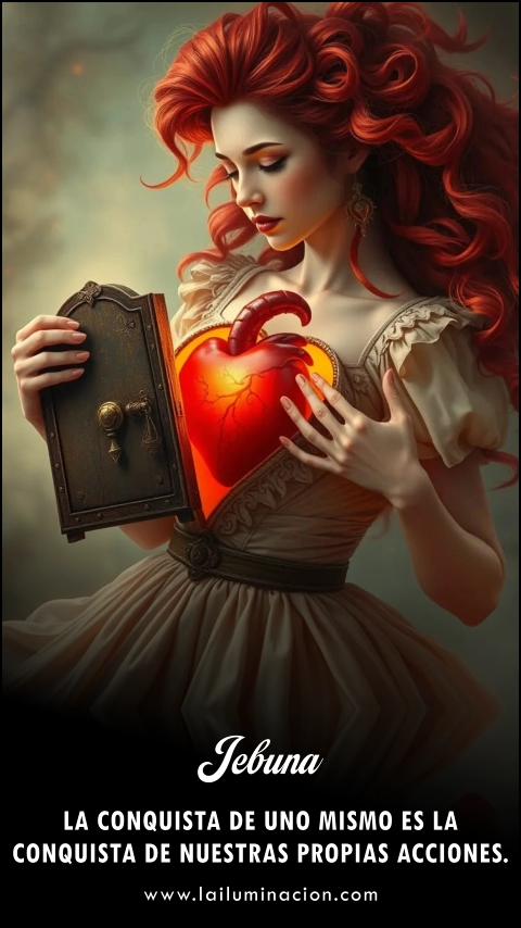 La conquista de uno mismo es la conquista de nuestras propias acciones. Frase de Jebuna