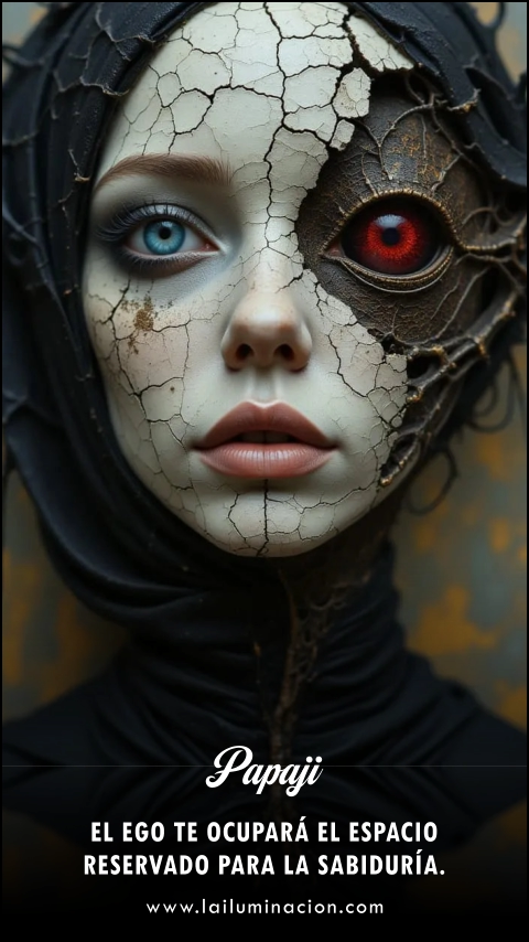 El ego te ocupará el espacio reservado para la sabiduría. Frase de Papaji