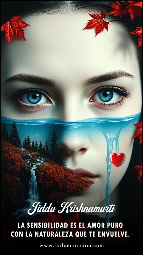 Imagen de la frase: La sensibilidad es el amor puro con la naturaleza que te envuelve. 