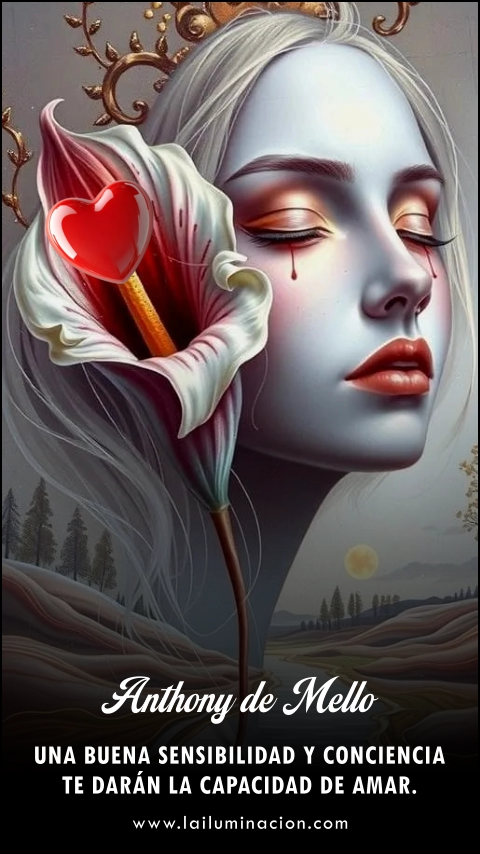 Imagen de la frase: Una buena sensibilidad y conciencia te darán la capacidad de amar.