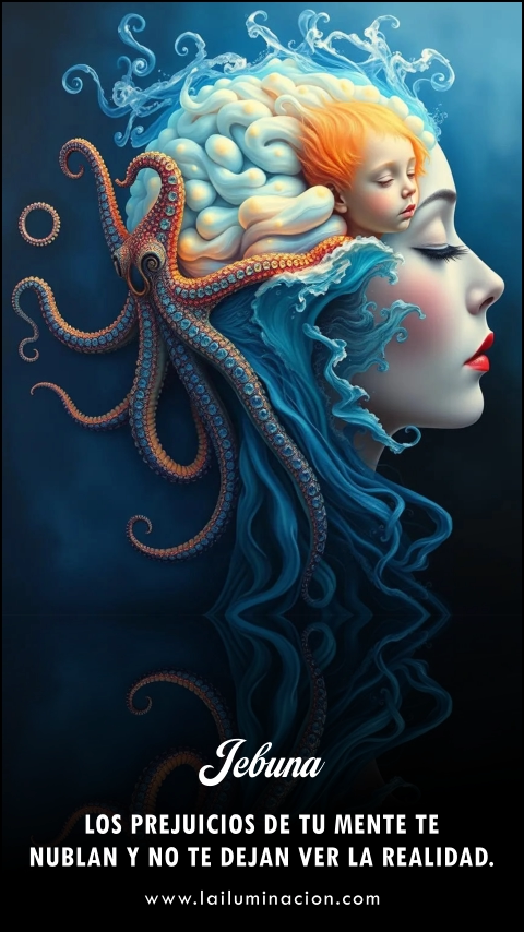 Los prejuicios de tu mente te nublan y no te dejan ver la realidad. Frase de Jebuna