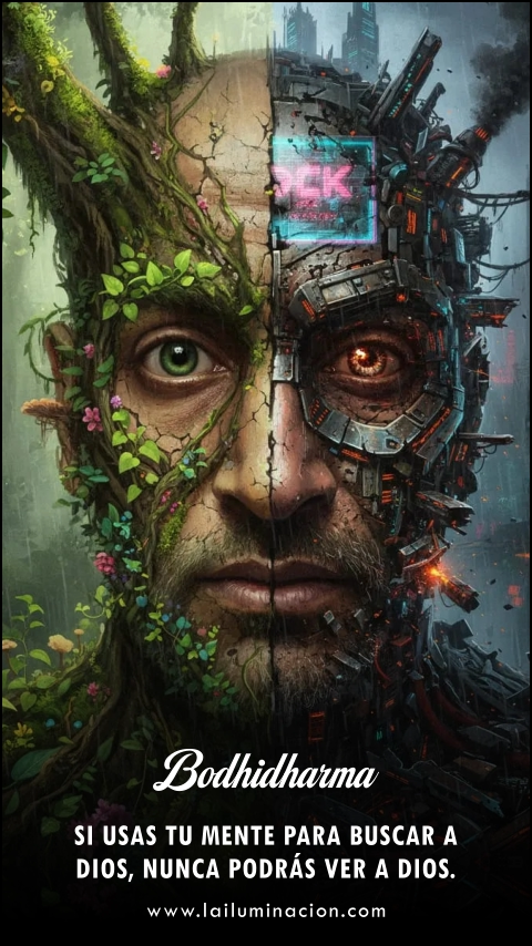 Si usas tu mente para buscar a Dios, nunca podrás ver a Dios. Frase de Bodhidharma