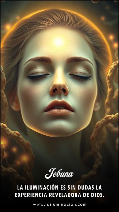 La iluminación es sin dudas la experiencia reveladora de Dios. Frase de Jebuna