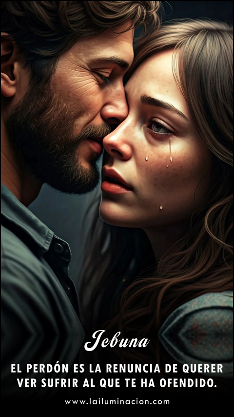 El perdón es la renuncia de querer ver sufrir al que te ha ofendido. Frase de Jebuna