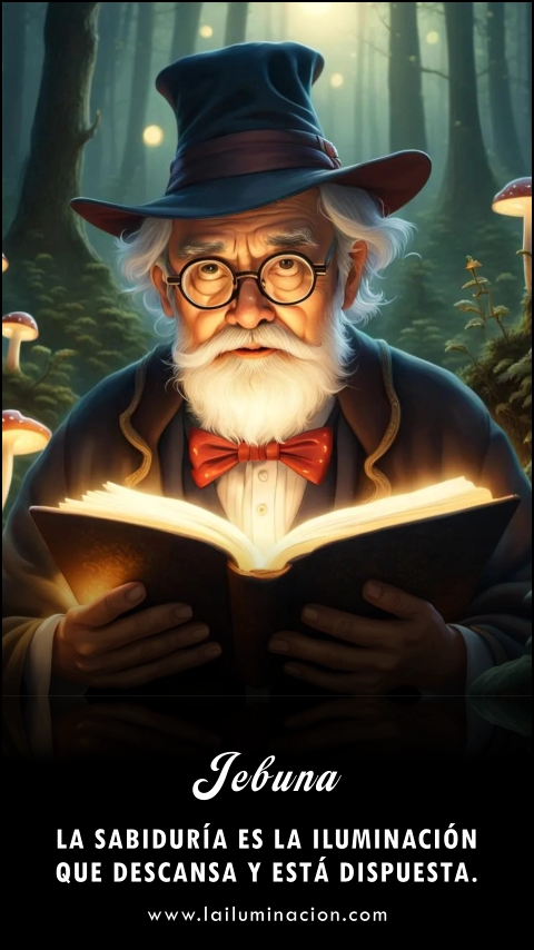 Imagen de la frase: La sabiduría es la iluminación que descansa y está dispuesta.