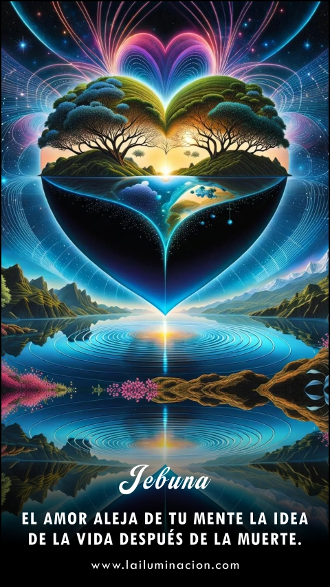 Imagen de la frase: El amor aleja de tu mente la idea de la vida después de la muerte.