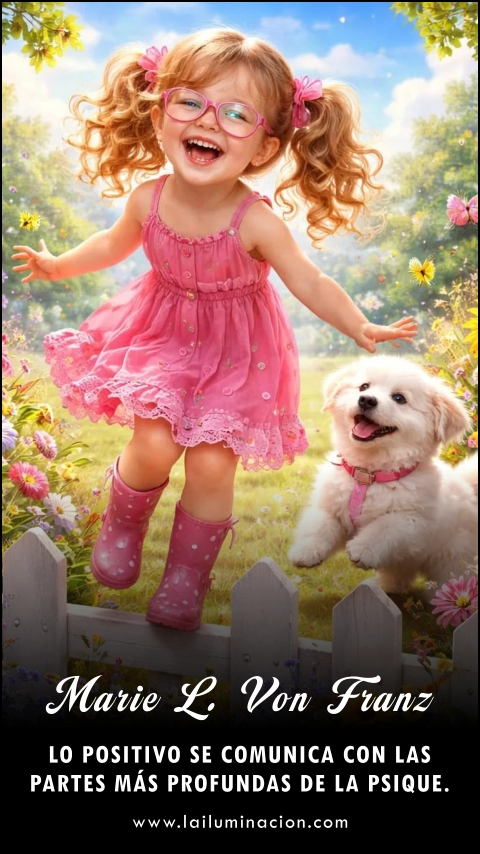Lo positivo se comunica con las partes más profundas de la psique. Frase de Marie Louise Von Franz