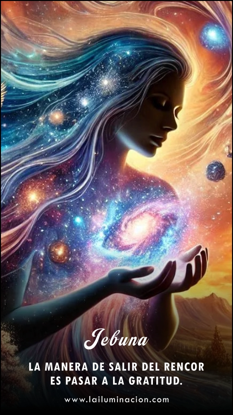 Imagen de la frase: La manera de salir del rencor es pasar a la gratitud.