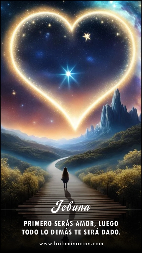 Imagen de la frase: Primero serás amor, luego todo lo demás te será dado.