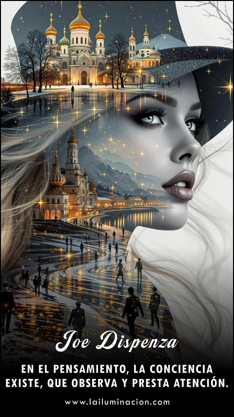 Imagen de la frase: En el pensamiento, la conciencia existe, que observa y presta atención.