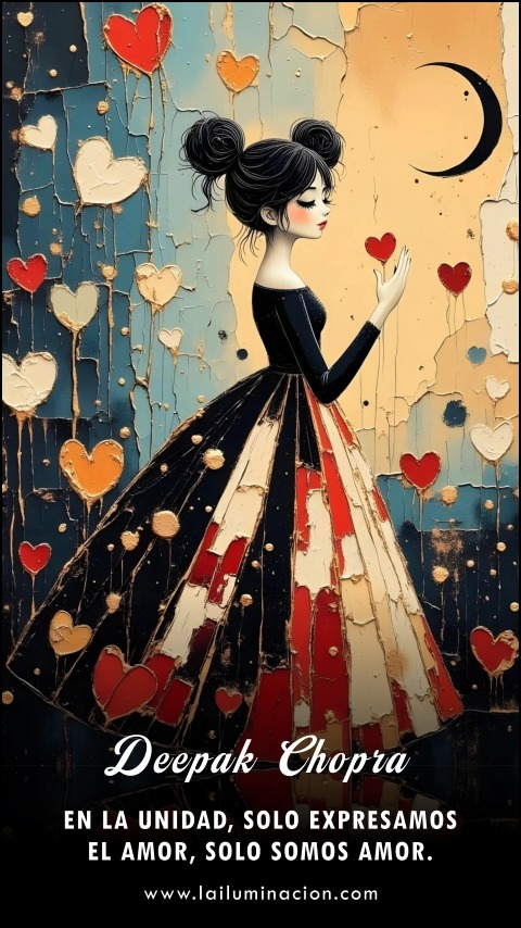 Imagen de la frase: En la unidad, solo expresamos el amor, solo somos amor.