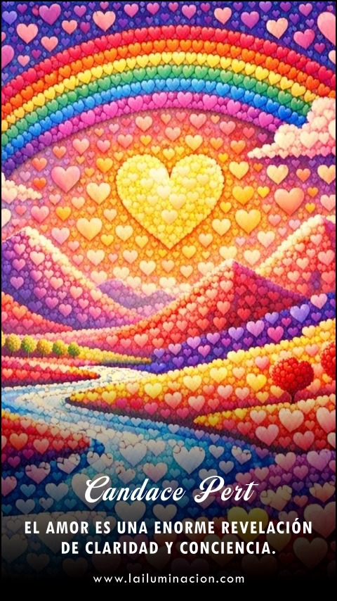 Imagen de la frase: El amor es una enorme revelación de claridad y conciencia.