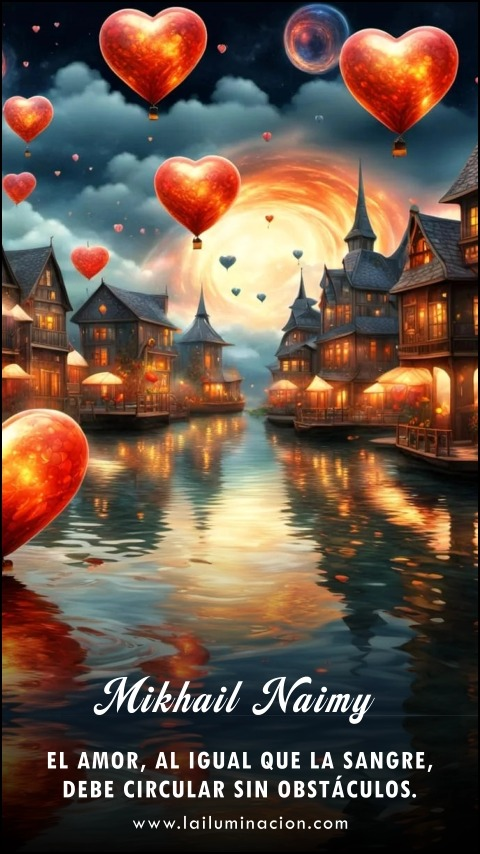 Imagen de la frase: El amor, al igual que la sangre, debe circular sin obstáculos.